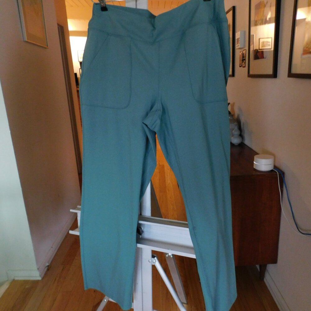 Lands End LP Straight leg Lounge/Yoga Pants Aqua/Green